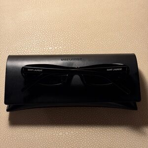Saint Laurent Sleek Black Sunglasses with Case